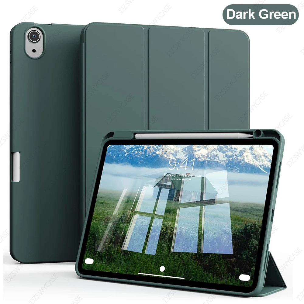 iPad Air Case with Pencil Holder – Fits Air 11 M4 M3 M2, Air 4 & 5