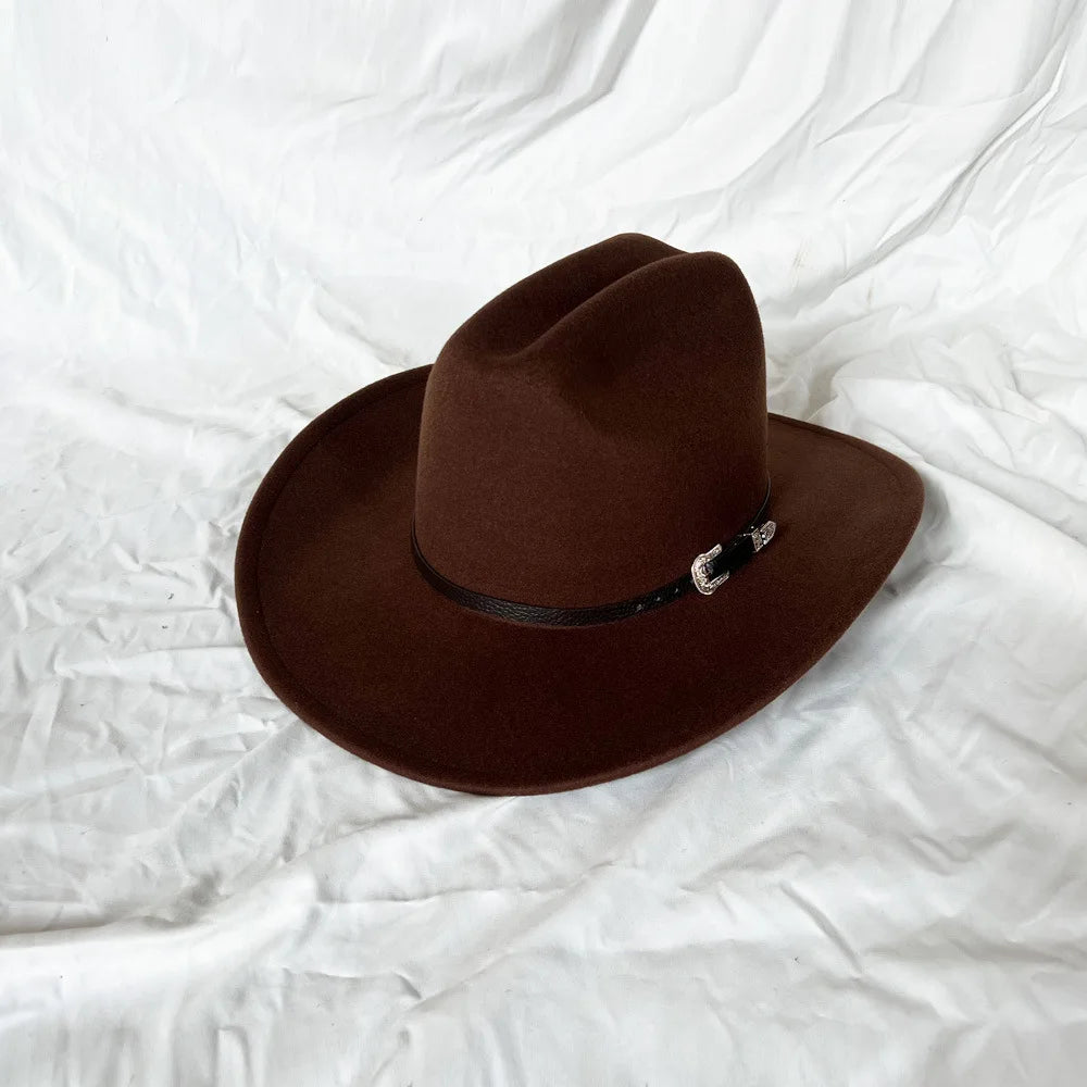 Cowboy Hat – Unisex Vintage Western Wide Brim Hat