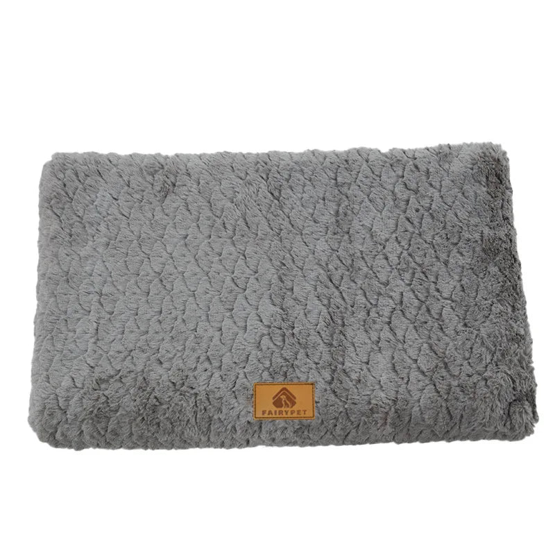 Orthopedic Dog Bed Mat – Washable Faux Fur, Waterproof & Anti-Slip