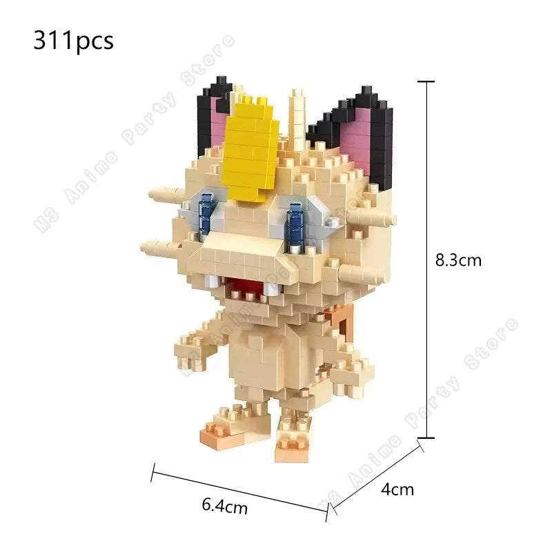 Pokemon Micro Building Blocks Set – Pikachu, Gengar, Charizard & More