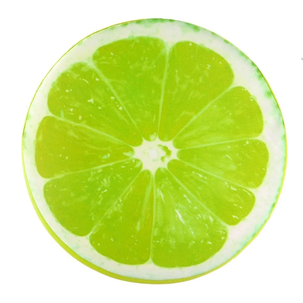 Round Fruit Print Chair Cushion – Fun Seat Pad