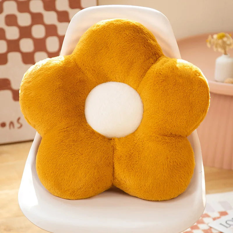 Flower Shape Plush Floor Cushion – Soft Seat Pad