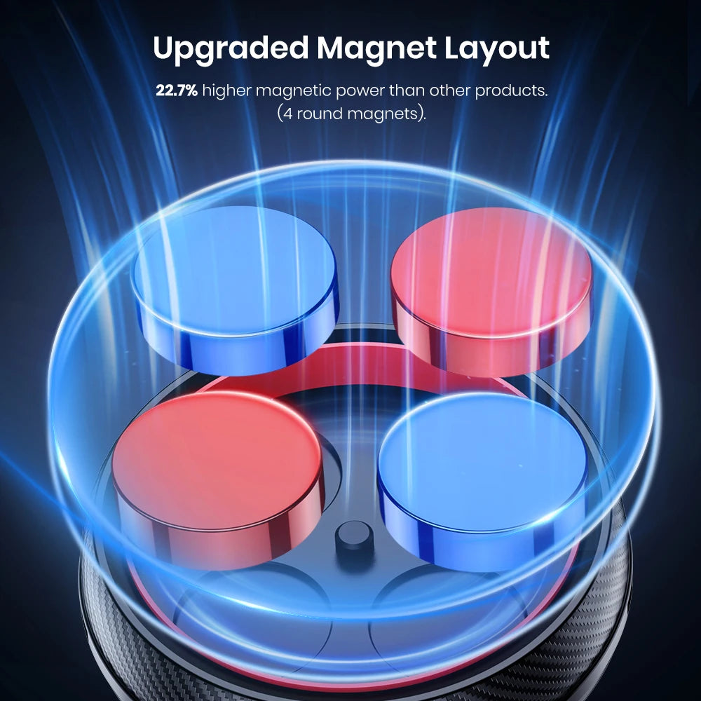 Magnetic Car Phone Mount – 6 N52 Strong Magnets Air Vent Holder