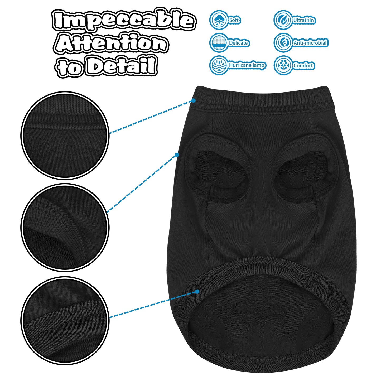 Security Dog Shirt Vest – Breathable Polyester Pet Tank Top