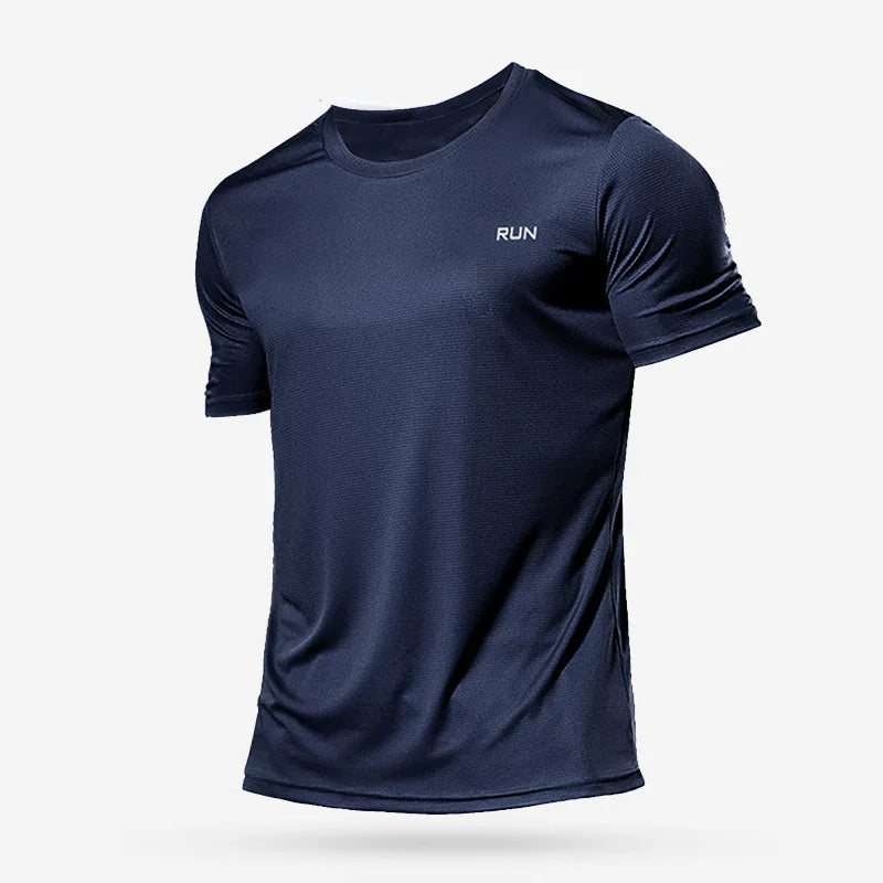 Men's Quick-Dry Gym T-Shirt – Short Sleeve Running & Workout Top