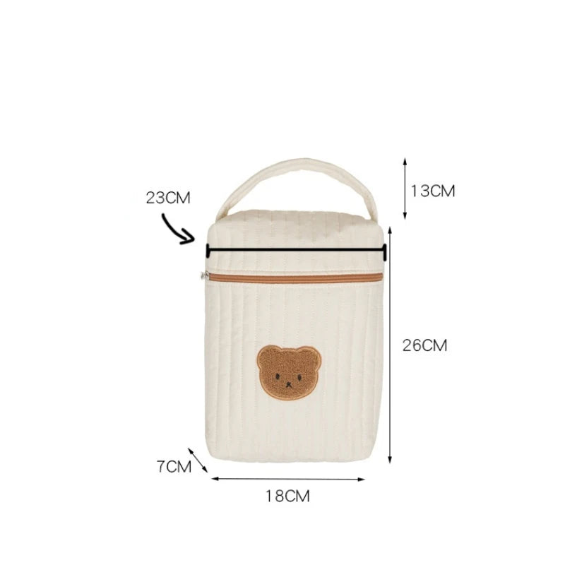 Diaper Bag Organizer Cotton Bear Mommy Handbag