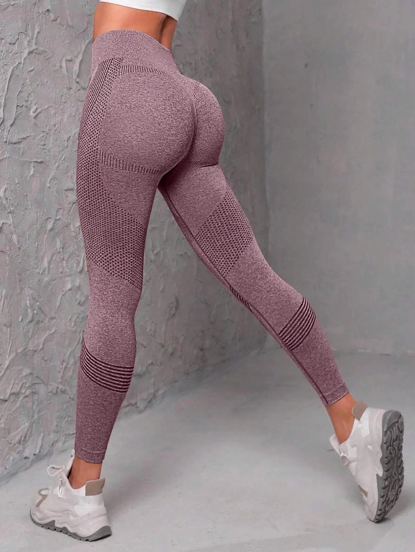 Seamless Wide Waistband Sports Leggings for Women – Yoga & Gym