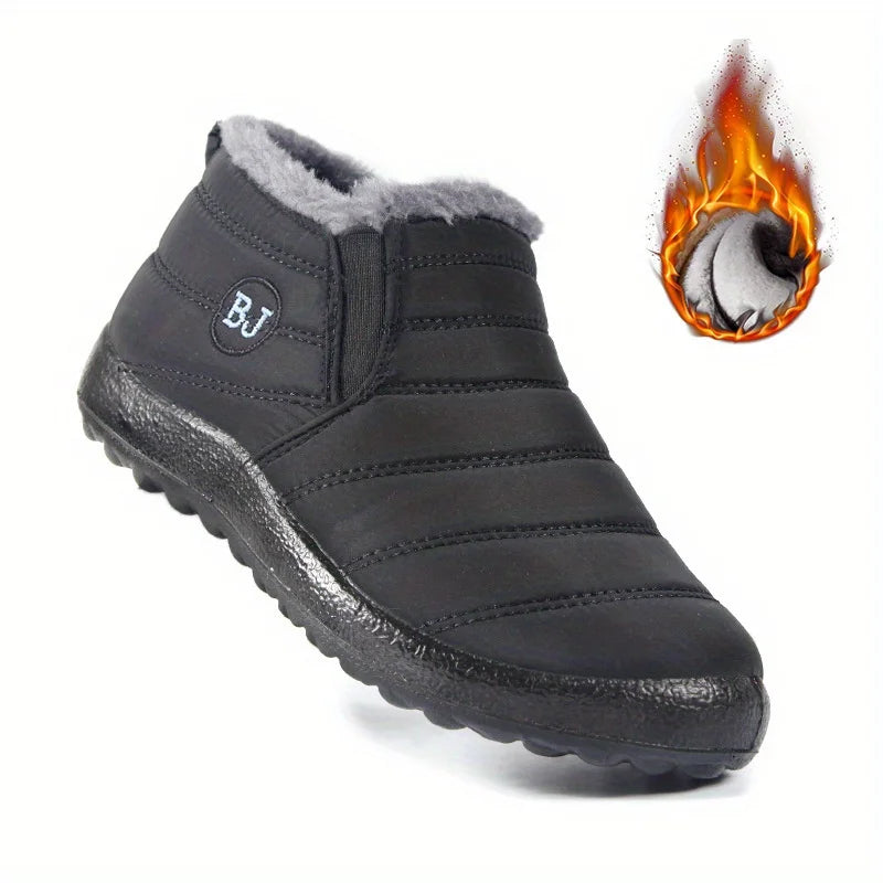 Women's Waterproof Snow Boots – Warm Fur-Lined, Non-Slip