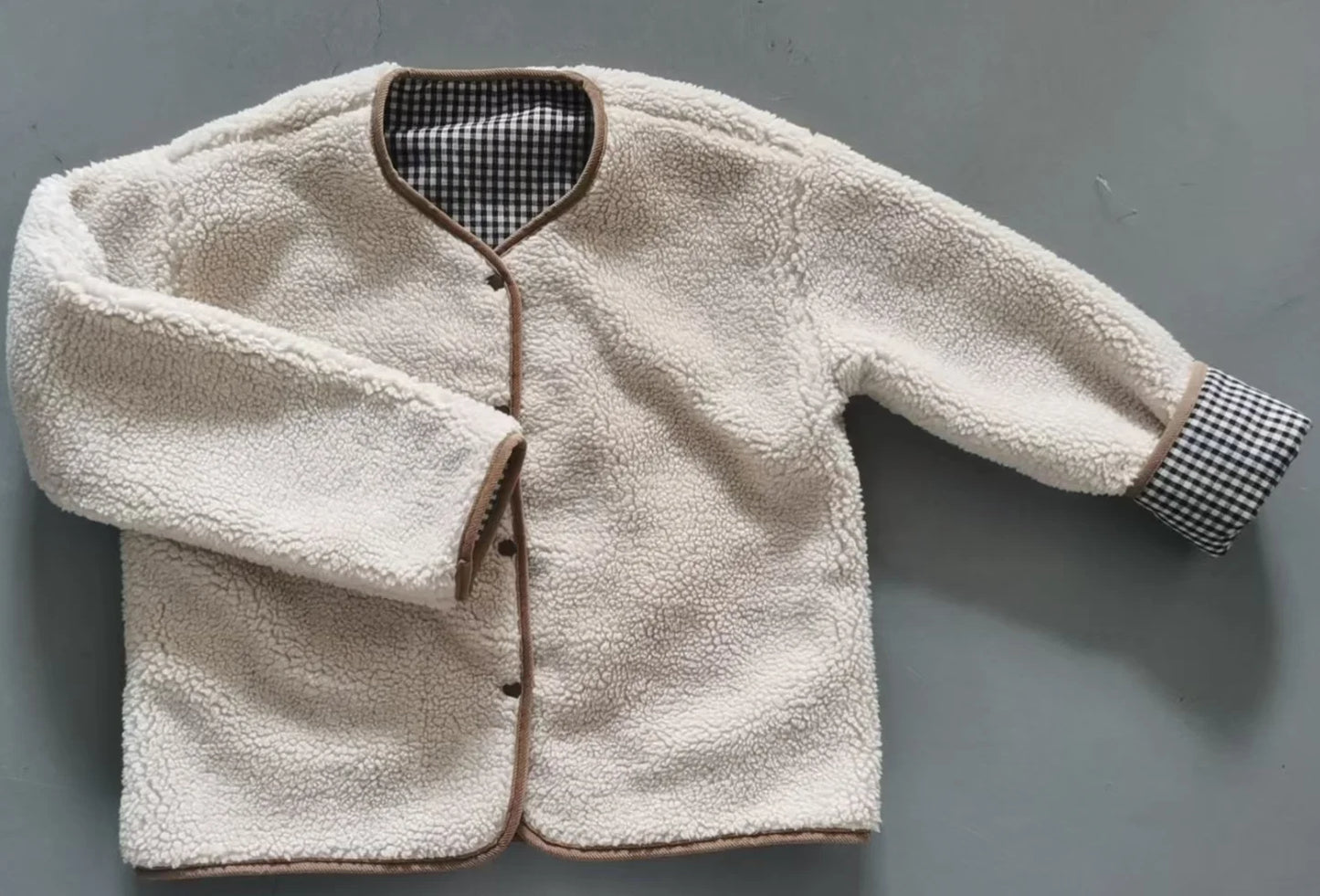 Reversible Kids Sherpa Fleece Jacket