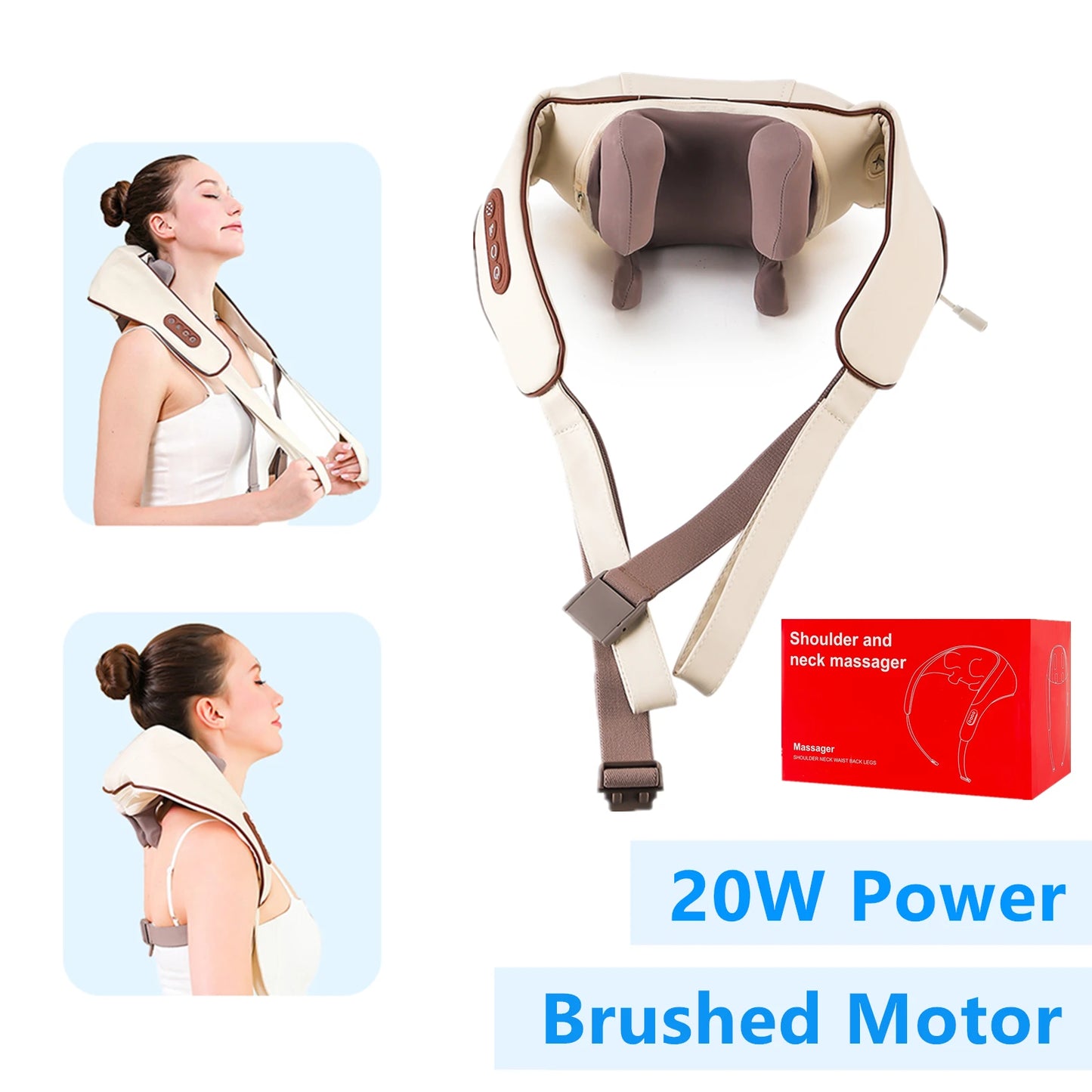 Neck & Shoulder Massager Shawl – Wireless Kneading Relief