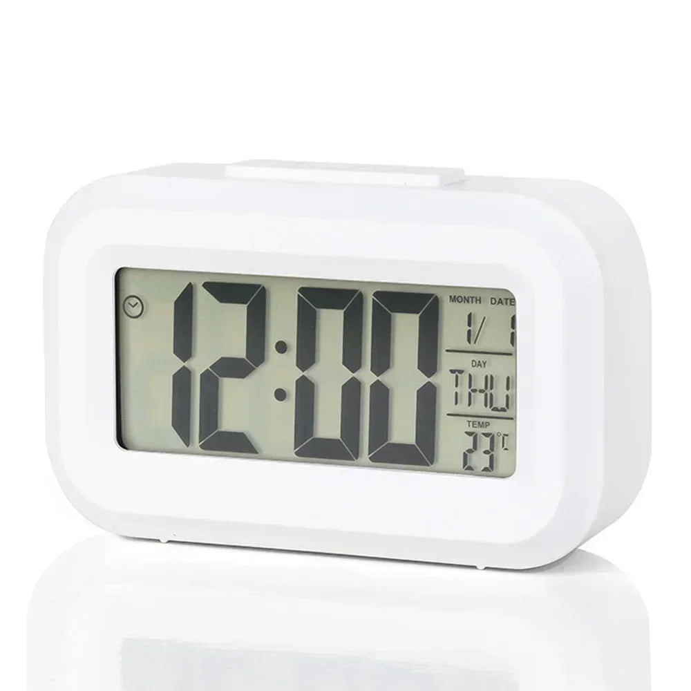 LED Digital Alarm Clock with Backlight, Date & Temperature Display