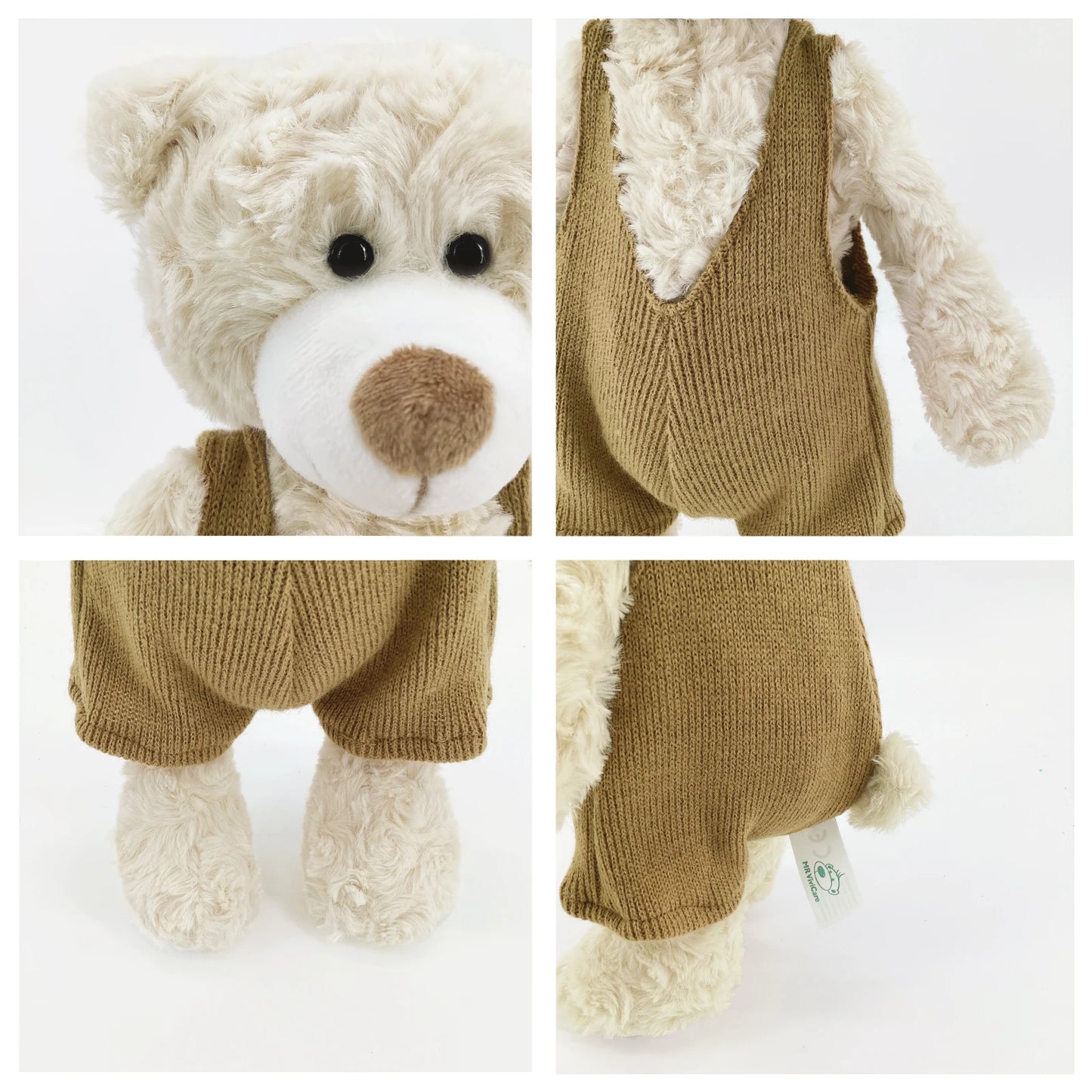 Dressed Teddy Bear Plush Toy – Soft Stuffed Animal with Outfit, 12in