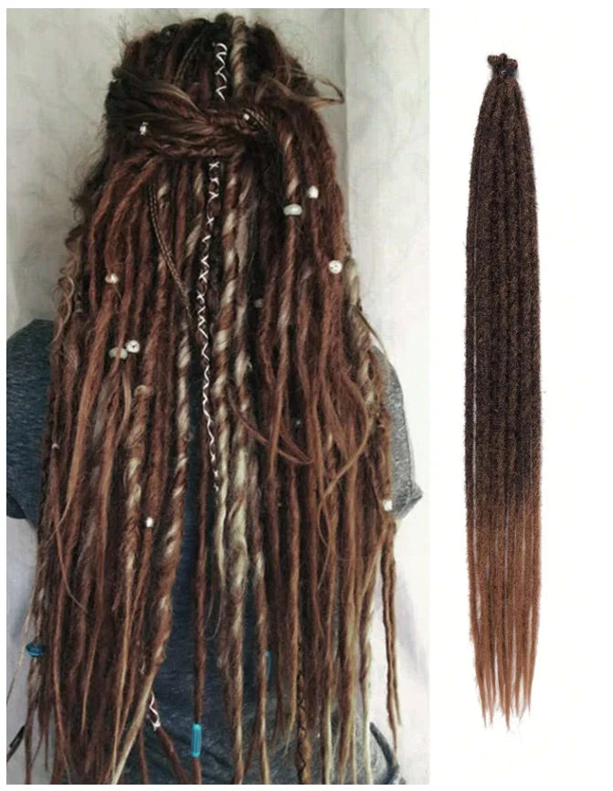 Synthetic Dreadlock Extensions 24 Inch Single Ended 10 Pack