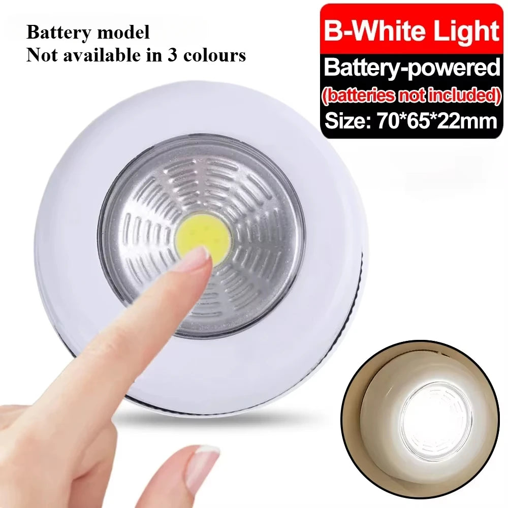 Portable USB Rechargeable LED Puck Light – Touch On/Off