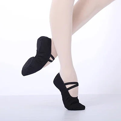 Ballet Dance Slippers – Split Sole Canvas Shoes for Women & Girls
