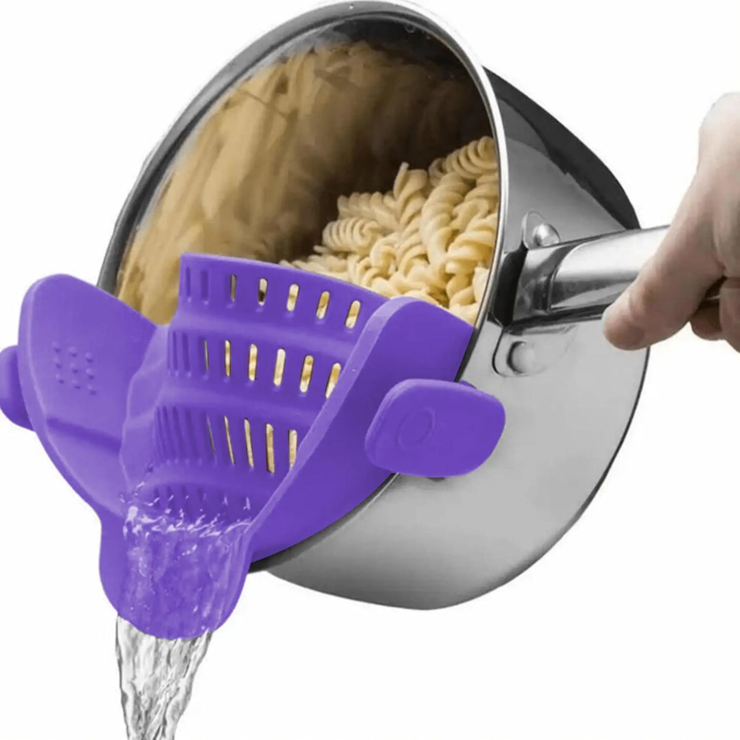 Clip-On Pot Strainer Silicone Adjustable Pan Drain Filter