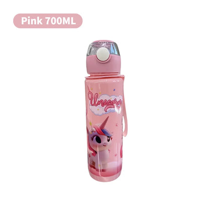 700ML BPA Free Cartoon Portable Water Bottle with Carry Ring