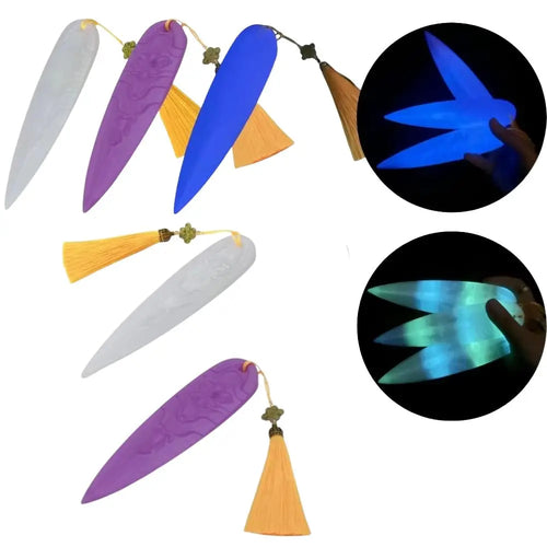 Glow in the Dark Cosplay Dart Prop with Tassel – Halloween & Carnival Roleplay Weapon