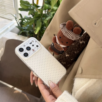 Cute Checkered Rabbit Leather iPhone Case