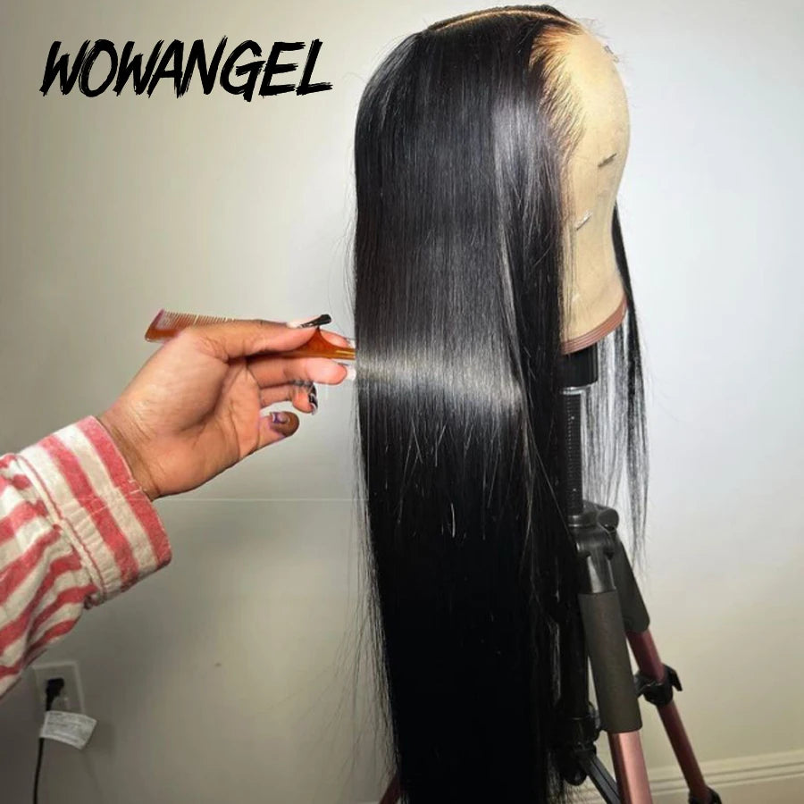 13x6 HD Lace Front Human Hair Wig – Straight, 180%–250% Density, 24–34 Inch