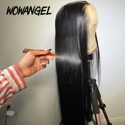 13x6 HD Lace Front Human Hair Wig – Straight, 180%–250% Density, 24–34 Inch