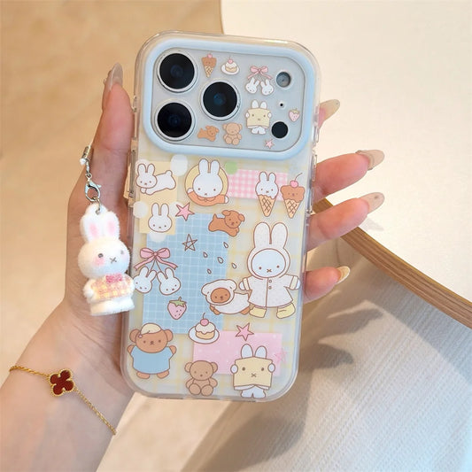 Bear Miffy Rabbit Cartoon iPhone Case