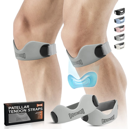 Patellar Tendon Strap – Gounod Silicone Knee Support for Pain Relief