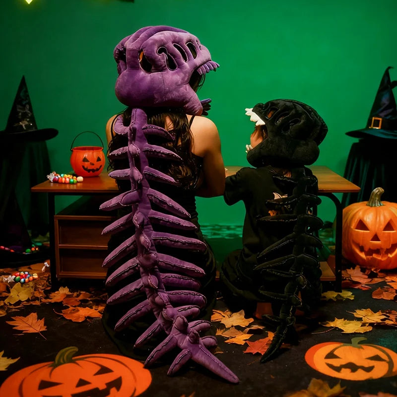 75/115CM Wearable Dinosaur Skeleton Plush Halloween Costume