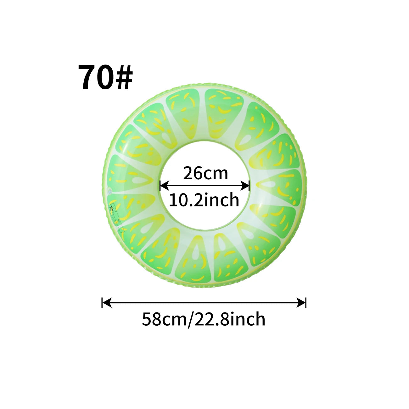 Inflatable Fruit Swim Ring Pool Float – Fun Summer Inner Tube