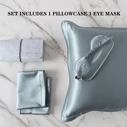 100% Mulberry Silk Pillowcase – Pure Silk Front & Lyocell Back
