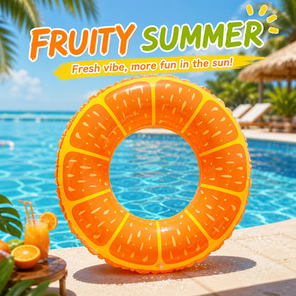 Inflatable Fruit Swim Ring Pool Float – Fun Summer Inner Tube
