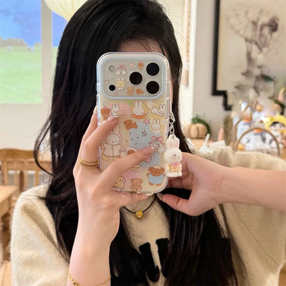 Bear Miffy Rabbit Cartoon iPhone Case