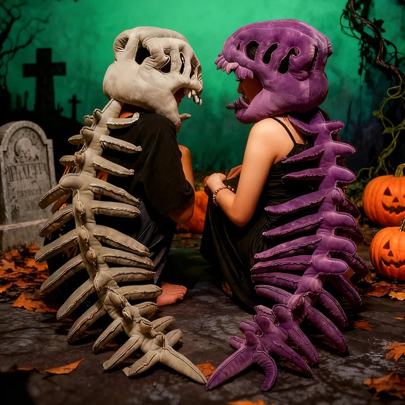 75/115CM Wearable Dinosaur Skeleton Plush Halloween Costume