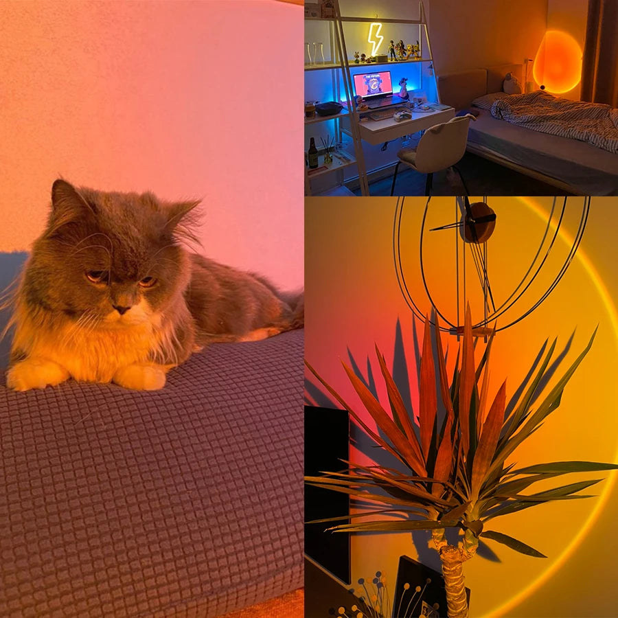 Sunset Projection Lamp RGB Smart App & IR Remote Control