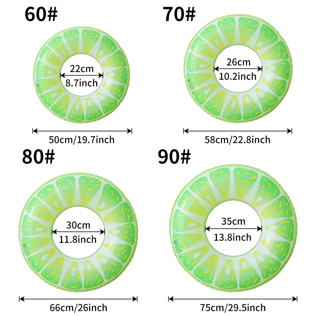 Inflatable Fruit Swim Ring Pool Float – Fun Summer Inner Tube