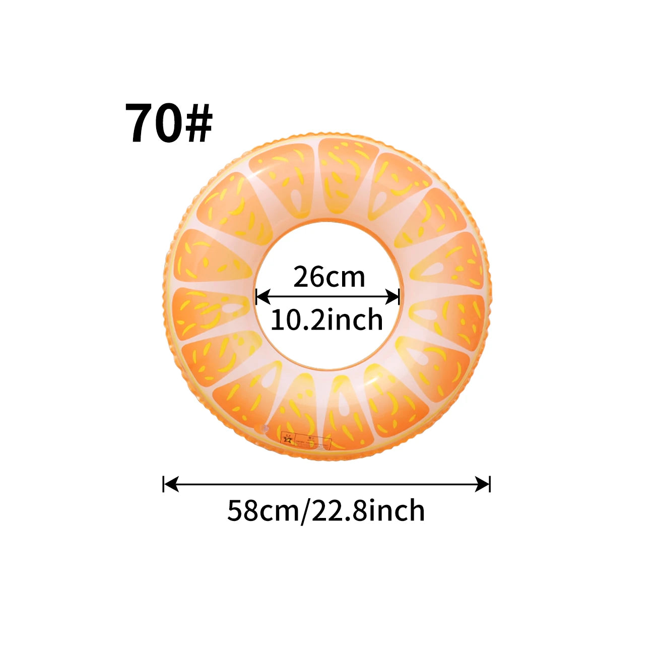Inflatable Fruit Swim Ring Pool Float – Fun Summer Inner Tube