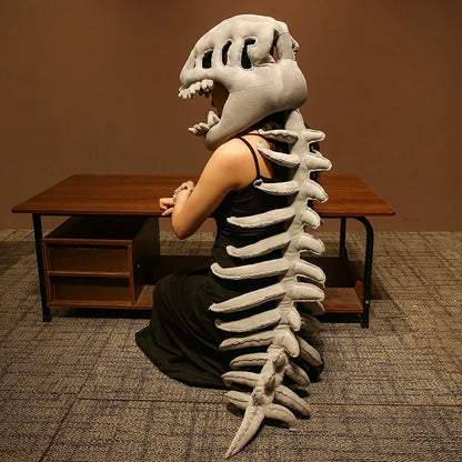 75/115CM Wearable Dinosaur Skeleton Plush Halloween Costume