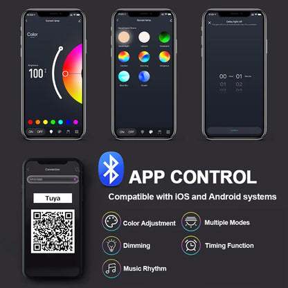 RGB Sunset Projection Lamp with App & IR Remote Control