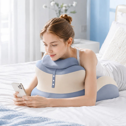 Multifunctional Memory Foam Reading Pillow with Removable Headrest
