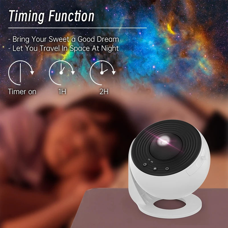 Galaxy Projector Night Light – 12-in-1 Starry Sky Planetarium Lamp