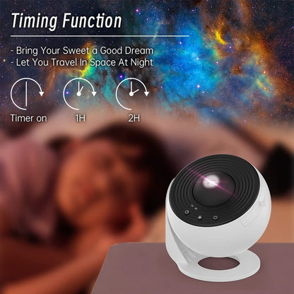 Galaxy Projector Night Light – 12-in-1 Starry Sky Planetarium Lamp