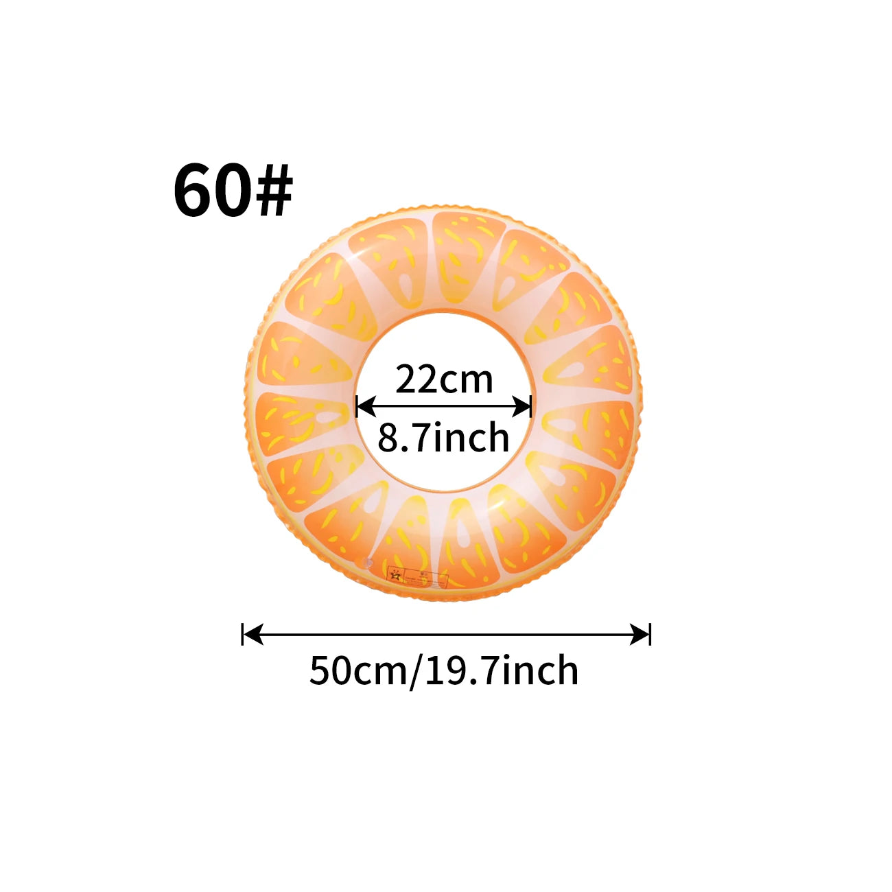 Inflatable Fruit Swim Ring Pool Float – Fun Summer Inner Tube