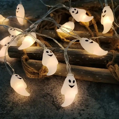 Halloween Ghost String Lights – LED Fairy Lights Decoration