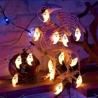 Halloween Ghost String Lights – LED Fairy Lights Decoration