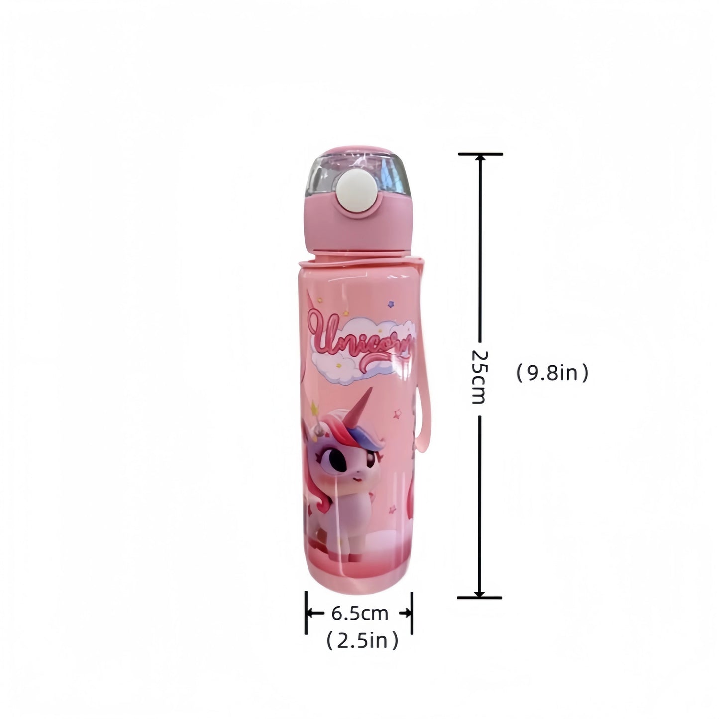 700ML BPA Free Cartoon Portable Water Bottle with Carry Ring