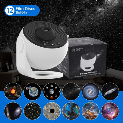 Galaxy Projector Night Light – 12-in-1 Starry Sky Planetarium Lamp