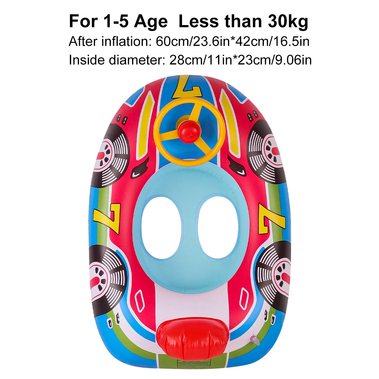 Inflatable Steering Wheel Pool Float Seat Ring