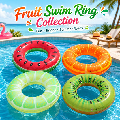 Inflatable Fruit Swim Ring Pool Float – Fun Summer Inner Tube