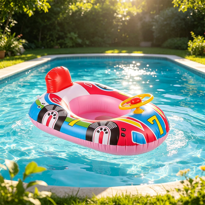 Inflatable Steering Wheel Pool Float Seat Ring