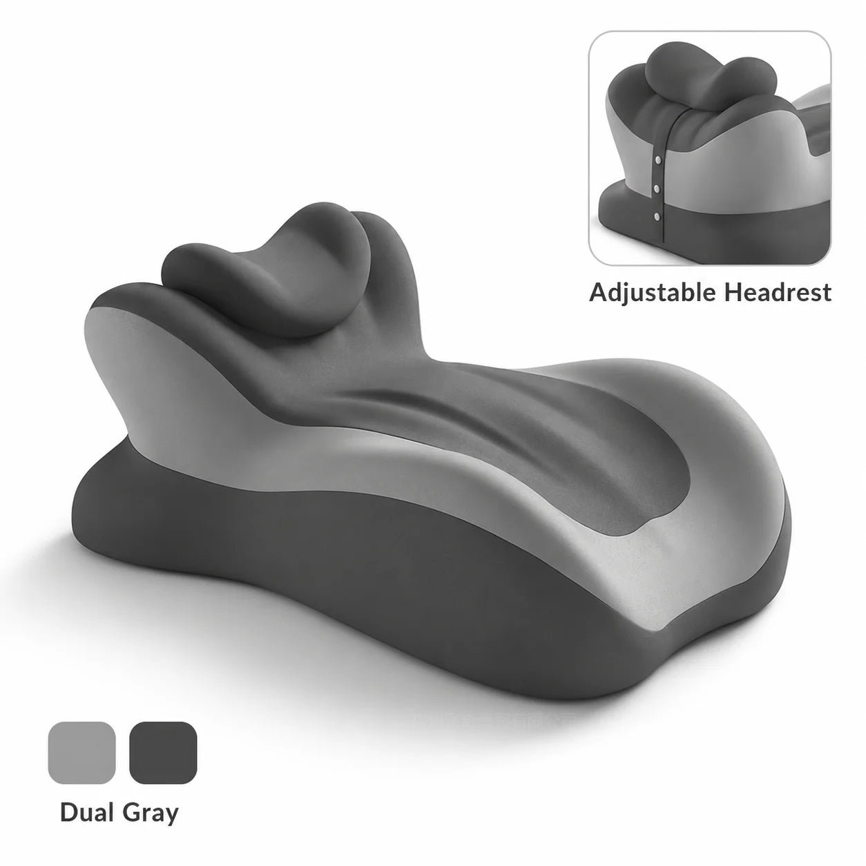 Multifunctional Memory Foam Reading Pillow with Removable Headrest
